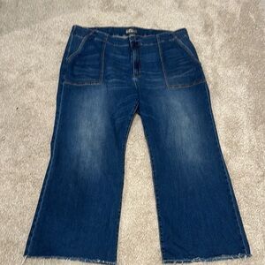 Kut from the Kloth Blue Flare Wide Leg Jeans